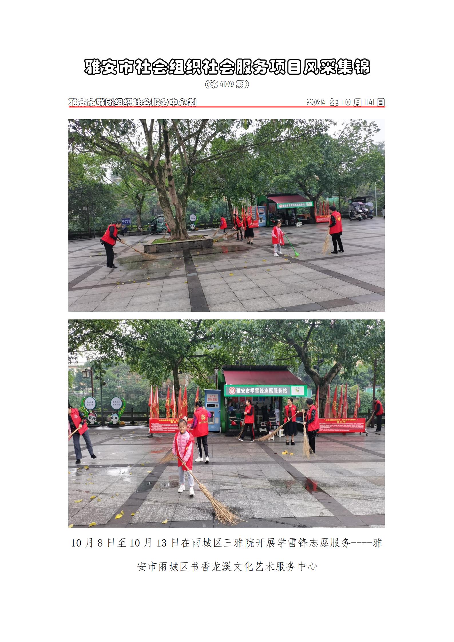 社会服务项目活动风采集锦第四百零九期