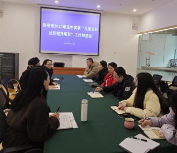 雅安市2025民生实事“儿童友好社区提升项目”工作推进会召开